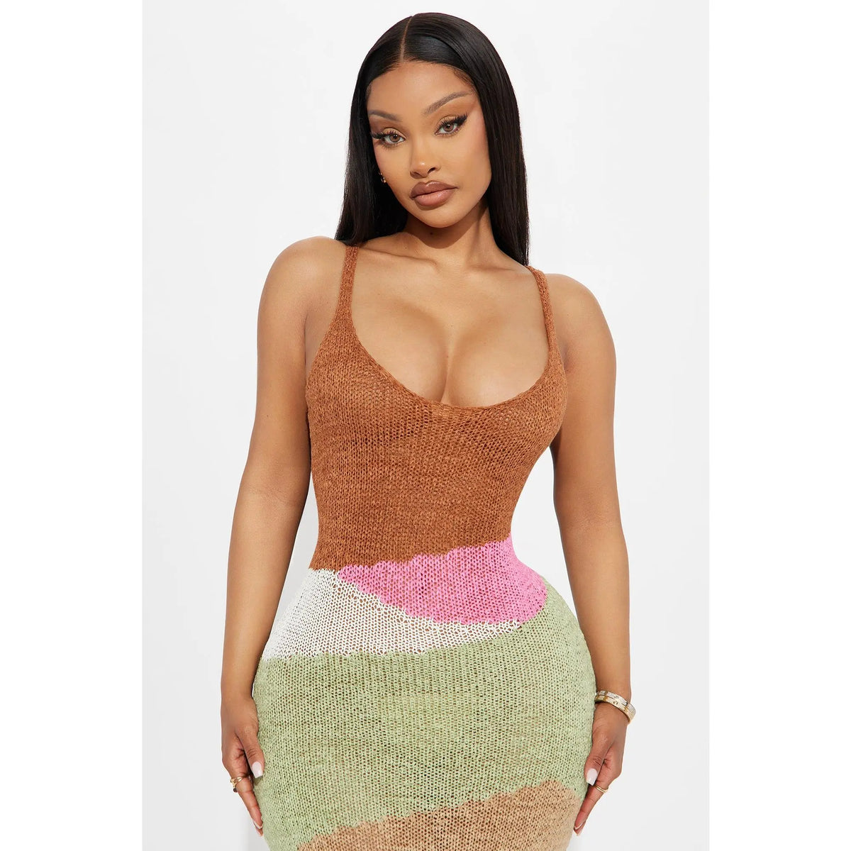 Lydia Crochet Maxi Dress - Multi Color